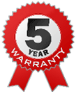 Five Years Warranty